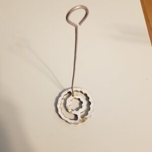 Vintage bunuelo / rosette cookie mold round ornamental design